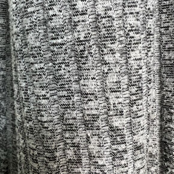 Grey Ribbed Lounge Pants Made In Italy Quiet Luxury Wide Leg Cropped Small - Picture 4 of 5